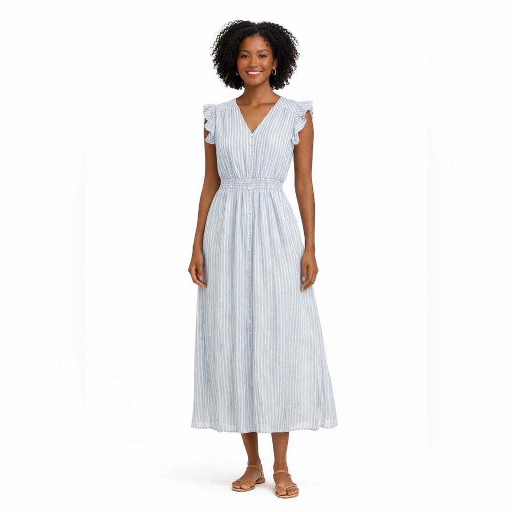 C by One - NWT - Striped Blue and White Maxi Dress